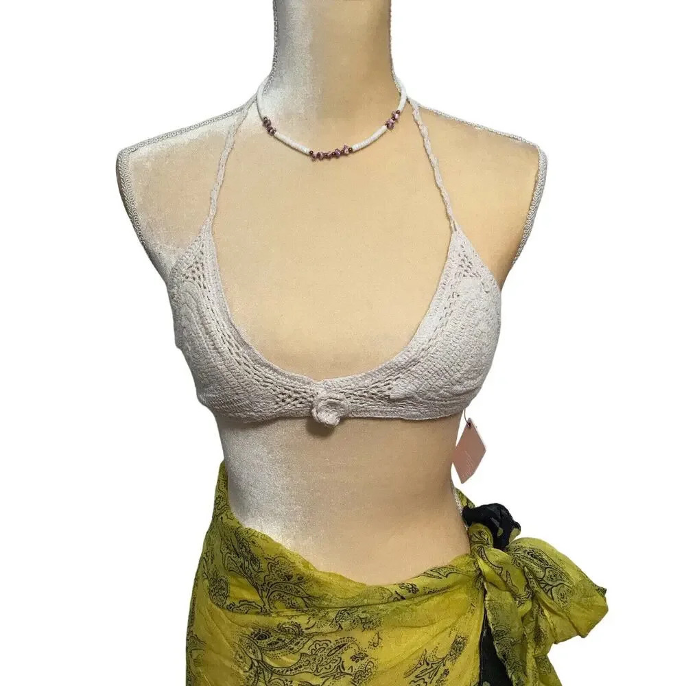 Nasty Gal NWT Crotchet Swim Top for Women XS